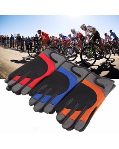 1 Pair Cycling Gloves Autumn Winter Windproof Bike Gloves Breathable Shockproof Sport Full Finger Gloves