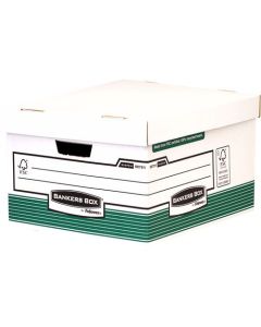 Fellowes Bankers Box System Storage Box Board Green (Pack 10) 00791-FFLP