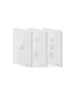 SONOFF T2 EU/US/UK AC 100-240V 1/2/3 Gang TX Series 433Mhz WIFI Wall Switch RF Smart Wall Touch Switch For Smart Home Work With Alexa Google Home