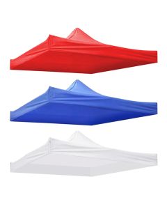 2x2m Canopy Top Sunshade Replacement Top Waterproof Dustproof Sun Protection Outdoor Camping Garden Shelters Blue Red White