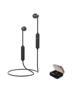 [bluetooth 5.0] Mini Sport Magnetic Wireless Headset Hifi Stereo Sound Wired Control Neckband Earphone With Portable Charging Box