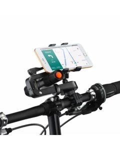 360 Rotation 2in1 Bicycle Cell Phone Holder Multifunctions Flashlight Holder Phone Clip