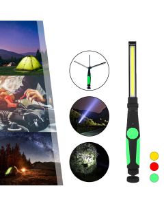 410 Lumens Multifunction COB LED Flashlight Folding Magnetic Attraction USB Rechargeable Working Light
