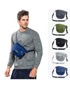 ANMEILU 2.5L Waterproof Nylon Waist Bag Shoulder Bag Outdoor Sport 6inch Phone Pouch Camping