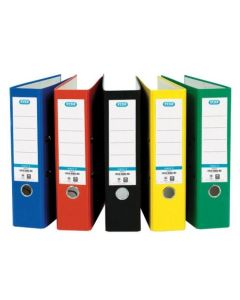 Elba Coloured Board Lever Arch File Paper on Board A4 80mm Spine Width Assorted (Pack 10) - 100025220