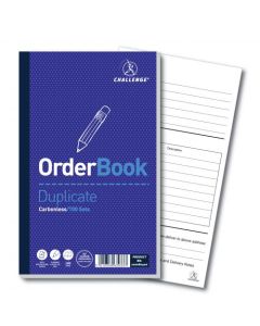 Challenge Duplicate Order Book 210x130mm Card Cover 100 Sets (Pack 5) 100080400