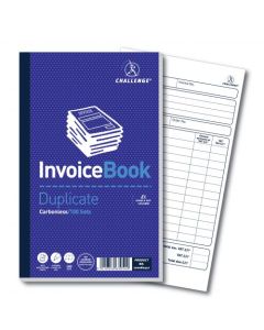 Challenge Duplicate Invoice Book 210x130mm Card Cover With VAT 100 Sets (Pack 5) 100080412