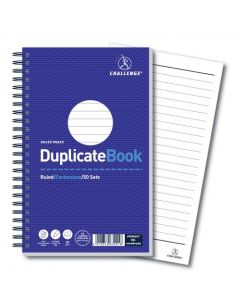 Challenge Duplicate Book Carbonless Wirebound Ruled 210x130mm (Pack 5) 100080469