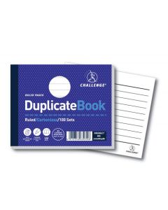 Challenge 105x130mm Duplicate Book Carbonless Ruled Taped Cloth Binding 100 Sets (Pack 5) - 100080487