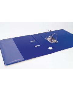 Elba Vision Lever Arch File With Clear PVC Cover Pockets A4 70mm Spine Blue 100082303
