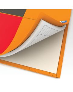 Oxford International Wirebound Polypropylene Meeting Book A4+ Perforated 4 Holes 160 Pages Orange 100104296