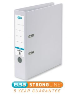 Elba Smart Pro+ Lever Arch File A4 80mm Spine Polypropylene White 100202160