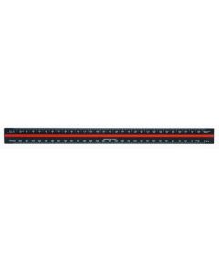 Linex 382 Triangular Scale Aluminium 30cm 11 Scales Black 100411026