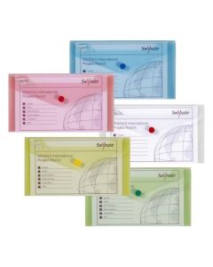 Snopake Polyfile Wallet File Polypropylene DL Classic Assorted Colours (Pack 5) - 10070