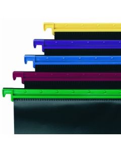 Snopake HangGlider A4 Suspension File Polypropylene 15mm Assorted Colours (Pack 25) - 10296