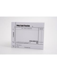 Guildhall Petty Cash Voucher Pad 127x101mm White 100 Pages (Pack 5) - 103-WHTZ