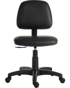 Ergo Blaster Medium Back PU Operator Office Chair without Arms Black - 1100PUBLK