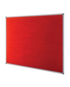 Nobo Classic Red Felt Noticeboard Aluminium Frame 1200x900mm 1902260