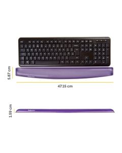 Fellowes Crystal Gel Keyboard Wrist Rest Purple 9143703