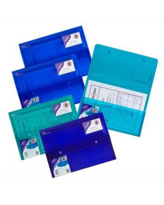Snopake Polyplus Heavy Duty Wallet File Polypropylene A4 Assorted Colours (Pack 5) - 11756