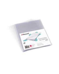 Rexel Nyrex Card Holder Polypropylene A4 Top Opening Clear (Pack 25) 12081