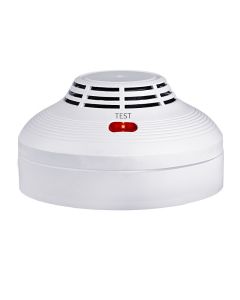 Mini Wireless Round Smoke Detector Sound Light Fire Alarm Real-time Wide Coverage Household Smoke Fire Detection Device