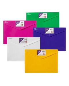 Snopake Polyfile ID Wallet File Polypropylene A4 Bright Assorted Colours (Pack 5) - 12565