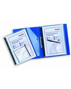 Snopake Polyfile Ring Binder Wallet File A4 Clear (Pack 5) - 12566