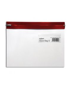 Snopake Zippa Bag Polypropylene A5 140 Micron Red (Pack 25) - 12692