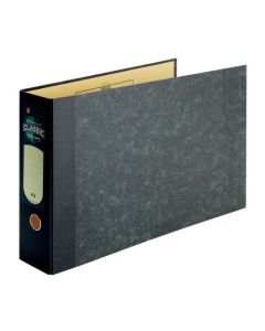 Rexel Classic Lever Arch File Paper on Board A3 80mm Spine Width Oblong Black/Green (Pack 2) 26435EAST
