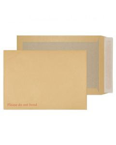 ValueX Board Backed Envelope C4 Peel and Seal Plain 120gsm Manilla (Pack 125) - 13935