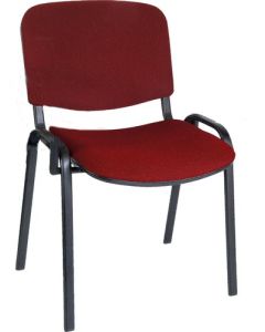 Conference Fabric Stackable Chair Burgundy - 1500BU