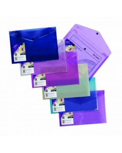Snopake Lite Polyfile Wallet File Polypropylene A4 Assorted Colours (Pack 5) - 15411