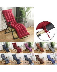 Universal Lounge Chaise Chair Cushion Tufted Soft Comfort Deck Chaise High Back Cushion Outdoor Indoor Rocking Chair Padded