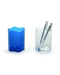 Durable TREND Pen Pot - Pencil Holder for Desk Organisation - Perfect for Desks & Workspaces - Blue - 1701235540