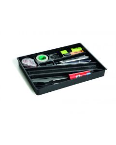Durable IDEALBOX Stationery Drawer Organiser - 80% Recycled Plastic & Blue Angel Certified - Storage Insert Tray - Charcoal - 1712004058