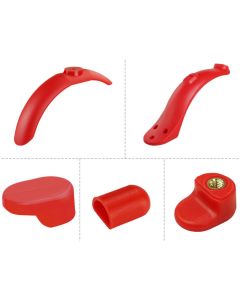 BIKIGHT Fender Sets For M365/Pro Electric Scooter Front Rear Scooters Fender Fastener Foot Support Silicone Cap