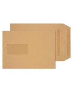 ValueX C5 Envelopes Pocket Self Seal Window Manilla 90gsm (Pack 500) - 18099