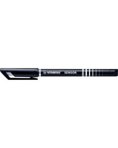 STABILO SENSOR Fine liner Pen 0.3mm Line Black (Pack 10) 189/46