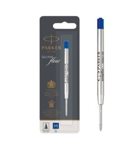 Parker Quink Flow Ballpoint Refill for Ballpoint Pens Medium Blue (Single Refill) - 1950371