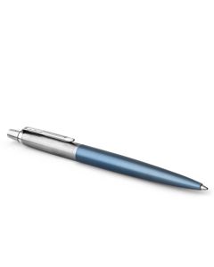 Parker Jotter Ballpoint Pen Waterloo Blue/Chrome Barrel Blue Ink - 1953245