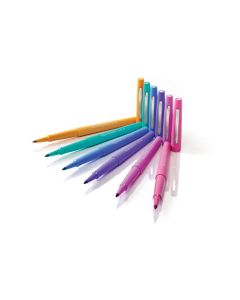 Paper Mate Flair Fibre Tip Pen Medium Point 0.7mm Candy Pop Assorted Colours (Pack 12) 1985616
