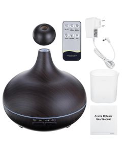 Ultrasonic Air Humidifier Essential Oil Aroma Diffuser Mist Maker Remote Control with 7 Color Night Lights