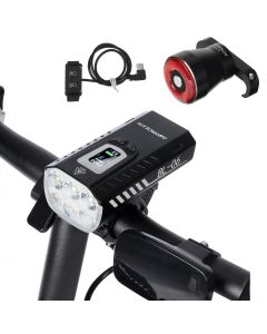 Astrolux BL06 3+3 LEDs 2000LM Bike Headlight Dual Distance Beam 10000mAh Phone Power Bank Bike Light USB Rechargeable LED Handlebar Flashlight for Electric Bike Electric Scooter MTB Bicycle