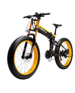 [USA Direct] LANKELEISI XT750 PLUS 17.5Ah 48V 1000W Folding Moped Electric Bicycle 26 Inches 130km Mileage Range Max Load 200kg