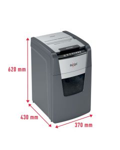 Rexel Optimum AutoFeed Plus 150M Micro Cut Shredder 44 Litre 150 Sheet Automatic/6 Sheet Manual Black 2020150M