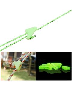 Outdoor Nightglow Luminous Rope Cord Fastener Adjustable Triangle Buckle Tent Canopy Accessories