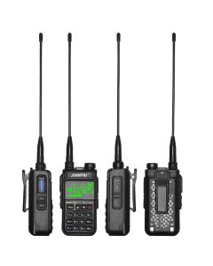 JIANPAI FT-UV78 10W 5800mAh Fluorescent LED Display Walkie Talkie Intelligent Noise Reduction High Power FM Two Way Radio SOS for Hotel Sailing Hiking