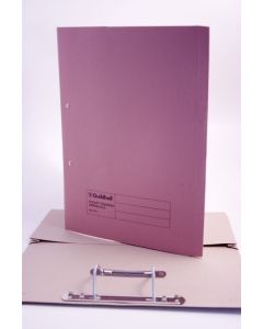 Guildhall Spring Pocket Transfer File Manilla Foolscap 420gsm Pink (Pack 25) - 211/6006Z