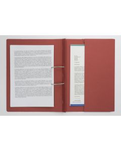 Guildhall Spring Pocket Transfer File Manilla Foolscap 315gsm Red (Pack 25) - 211/9065Z
